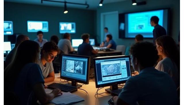 Image d'un atelier sur la restauration numérique